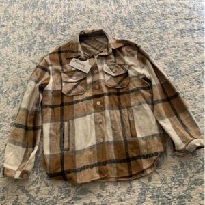 Women’s Plaid Flannel Shacket NWT